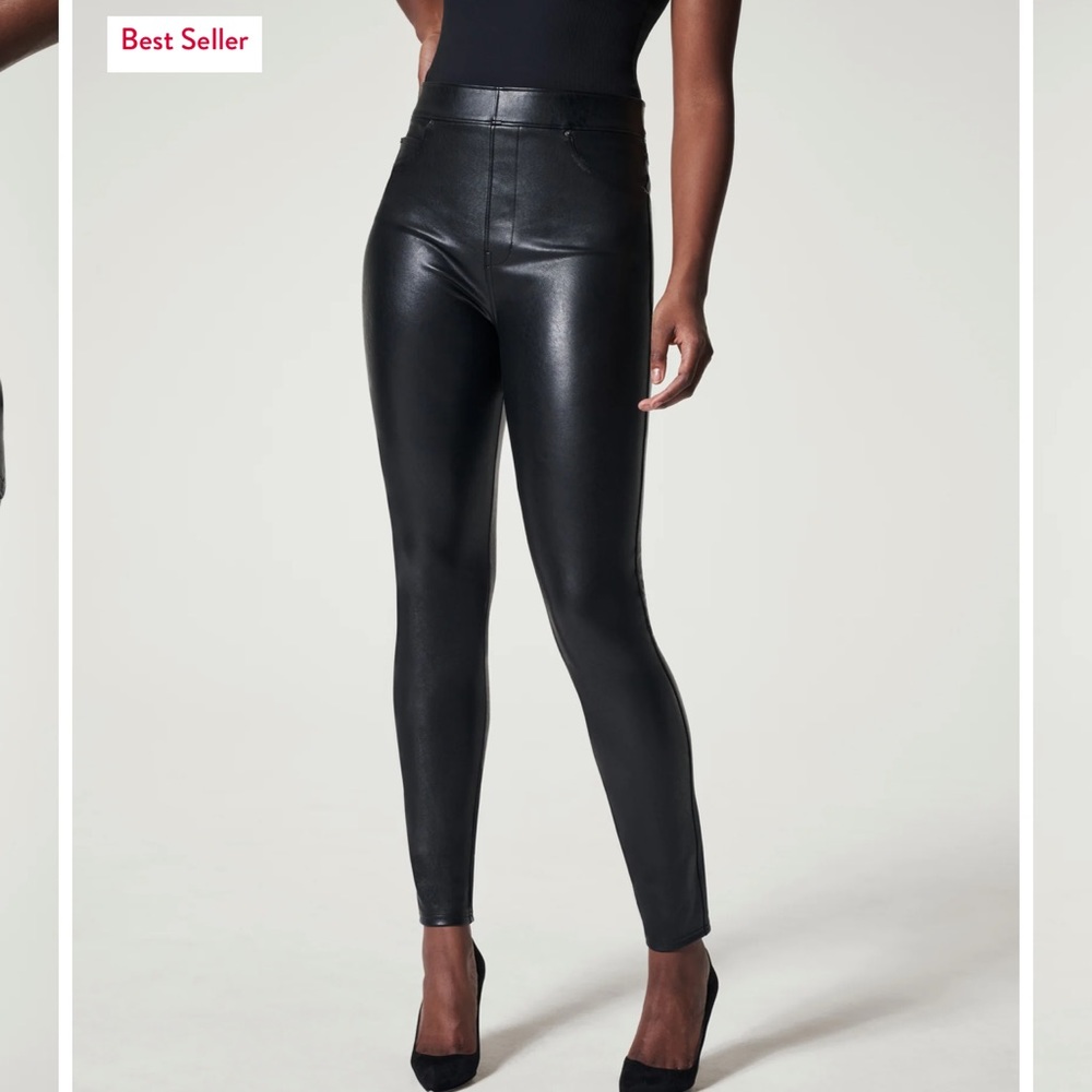 SPANX Leather-Like Ankle Skinny Pant